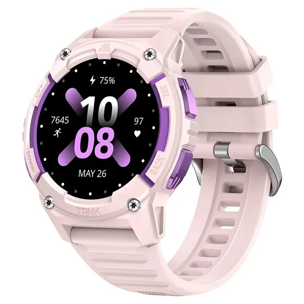 Kospet Tank S2 AMOLED Display Smartwatch, Pink - TANK S2